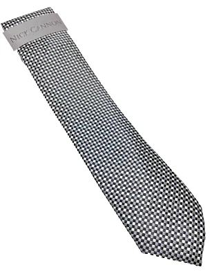 Corbata de seda Nick Cannon pequeña a cuadros 60" x 2 1/2' varios colores Foto 1 de 2