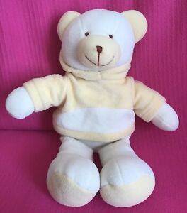 Grove International Baby Teddybär in Kapuzenpullover cremefarben weiches Plüschtier 11-16""