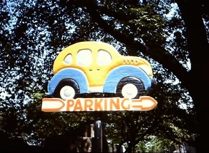 1950's Slide, Parking Lot Signage - Automobile / Car sign - Picture 1 of 1