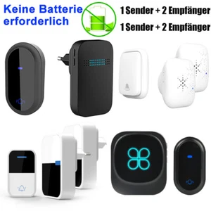 Batterielose Funkklingel 38Melodien Türklingel ohne Batterie Türklingel kabellos - Bild 1 von 20