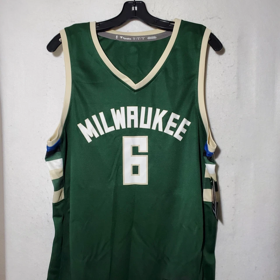Eric Bledsoe Milwaukee Bucks Jersey Men Medium Green NBA Basketball Fanatics NWT - Image 1 of 4