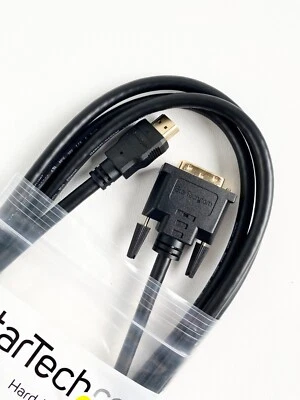 HDMI Mâle DVI-D Mâle HDDVIMM3M (3m) Startech HDMI haute vitesse vers DVI-D _ M/M - Image 1 of 4