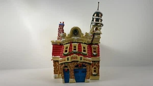 Disney Toontown Christmas Village Fire House - Vintage Retired Original Box - Picture 1 of 17