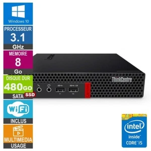 Lenovo M910x Tiny i5-6500T 3.10GHz 8Go/480Go SSD Wifi W10 - Photo 1/1