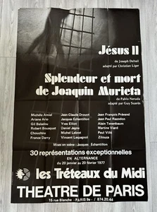 Poster (150x100) - Jesus II. / Pracht und Tod von Joaquin Murieta - Paris 1977 - Bild 1 von 5