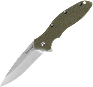 KERSHAW - Green OSO SWEET olive Spring Assisted SPEEDSAFE opening Knife 1830OL - Picture 1 of 4