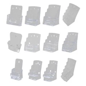 Acrylic Business Card Display Stand Brochure Holder Pamphlet Countertop - Picture 1 of 72