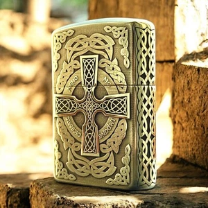 Zippo Celtic Cross New lighter - Picture 1 of 7