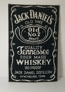 RARO DE COLECCIÓN Jack Daniels Antiguo No. Alfombra 7 17x27 pulgadas Tenn. Alfombrilla de puerta a prueba de whisky 90 - Imagen 1 de 7