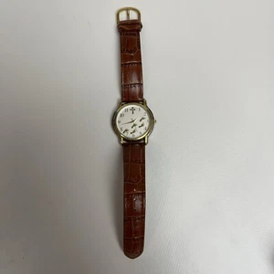 Watch Genuine Leather Band  Footprints It Was Then That I Carried You Christian - Picture 1 of 6