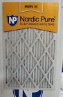 3 Pack Nordic Pure 16x25x2 Air Filter Merv 10 A/C And Furnace