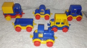De colección Wader Coches Camiones Juguetes Vehículos de Plástico de Calidad 4.5" RARO Juego de Conexión 6 - Imagen 1 de 2
