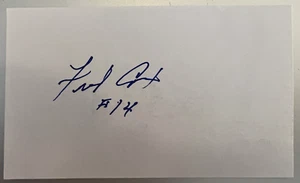 FRED COX VIKINGS NFL FOOTBALL AUTOGRAPH SIGNED 3 X 5 INDEX CARD - Picture 1 of 1