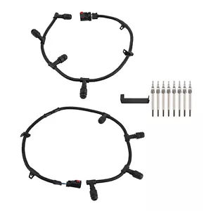 2 arneses de bujías incandescentes y 8 bujías incandescentes para 04-10 Ford F350 6,0 L Powerstroke diésel - Imagen 1 de 12