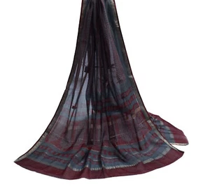 Sushila Vintage indische Dupatta 100 % reine Baumwolle bedruckt lange Stola Schleier Schals - Bild 1 von 9