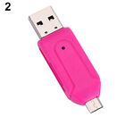 2 in 1 USB OTG Card Reader Universal Micro USB TF SD Card Reader for PC Phone 48