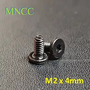 2/5/10pc M2 x 4mm Wafer Head 6 Lobe Torx T5 Screw Laptop Black Stainless Steel - Picture 1 of 6