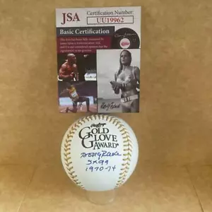 DOUG RADER ASTROS 5X GG 1970-74 SIGNED GOLD GLOVE BASEBALL JSA UU19962 - Picture 1 of 3