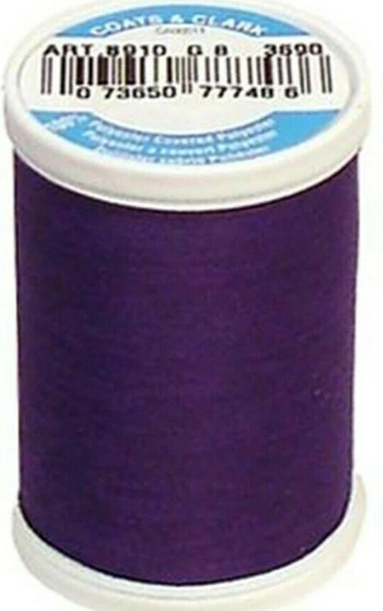 Coats & Clark ~ Dual Duty All Purpose Thread, 250 yd ~ (S910-3690 - Purple) - Image 1 of 1