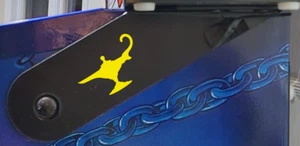 Tales of the Arabian Nights beleuchtete Magnetscharnierabdeckungen Flipper GELB - B1604 - Bild 1 von 4