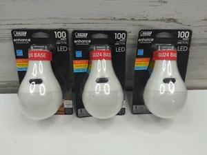 Feit Electric 100-Watt Equivalent A21 Dimmable GU24 Base CEC Light Bulb - 3 Pack - Picture 1 of 4