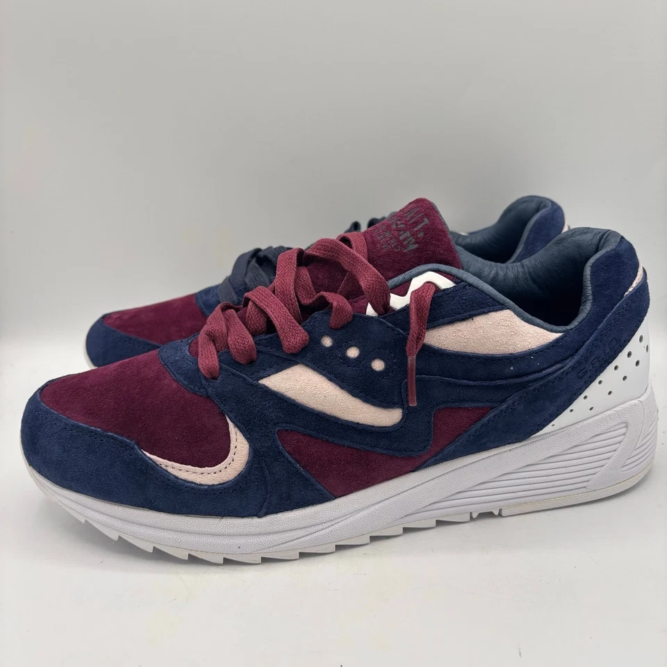 Size 10.5 - Bait x Saucony Grid 8000 Navy Maroon