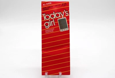 Pantimedias de Colección Niña Transparente a la Cintura Sandalia Talla B Humo 1986 Foto 1 de 4