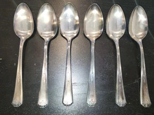 Community Made Tudor Plate Victorian Look Silverplated Teaspoons 6 Vintage - Picture 1 of 11