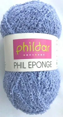 Phildar Phil Eponge #04 Lavander 紫色手指毛线骨架丙烯酸 — 第 1/3 张图片
