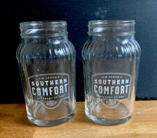 2 X New Southern Comfort Jar Glasses New/Unused
