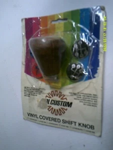 Vintage CAL CUSTOM "TAN" VINYL (LEATHER LIKE) SHIFTER KNOB NO PACKAGE - Picture 1 of 2