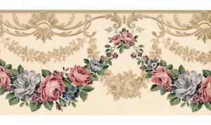 Floral - B5165S - Wallpaper Border - Afbeelding 1 van 1