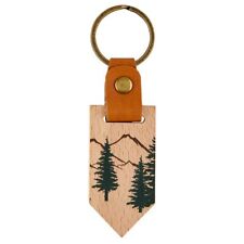 Wooden Key Chain Wood Keychain Key Ring Best Gift Craft, Too Short - Pack of 2