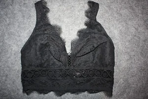 Victoria"s Secret Dream Angels No Wire Bralette Black Lace S - Picture 1 of 2
