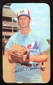 1971 Topps Supers #28 Carl Morton Montreal Expos Ex A - Imagen 1 de 2