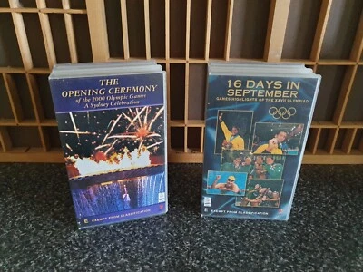 SYDNEY 2000 OLYMPICS THE OPENING CEREMONY  VHS  + 16 DAYS IN SEPTEMBER VHS  - Image 1 of 4