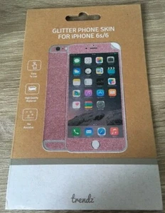 PIEL DE TELÉFONO TRENDZ ROSA BRILLO PARA IPHONE 6S Y 6 NUEVA EN CAJA NUEVO REGALO PRESENTE (ENVÍO - Imagen 1 de 5