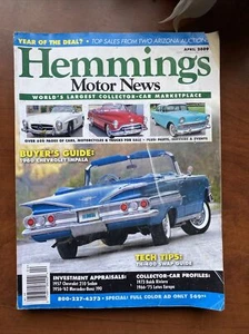 Vintage Magazine HEMMINGS MOTOR NEWS Guide April 2009 1960 Chevrolet Impala Car - Foto 1 di 7