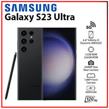 Samsung Galaxy S23 Ultra BLACK 12+256GB Dual SIM Android Cell Phone (SM-S918B)