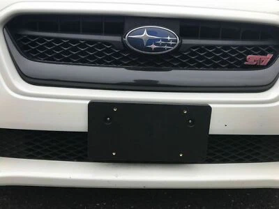 Bumper Rectangular Holes License Plate Kit Bracket for SUBARU WRX STi 2013-2014 - Image 1 of 4