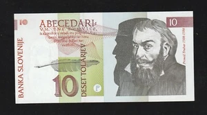 Slovenia, 10 Tolarjev, 1992, P-11, UNC Last Pre-Euro - Picture 1 of 2