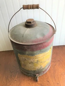 Vintage Delphos 5 Gal.Gas/Oil Drum Pour Vent Spout Wood Handle  - Picture 1 of 12