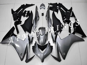 Grey Black ABS Injection Mold Bodywork Fairing Kit Panels for CBR500R 2013-2015 - Picture 1 of 6
