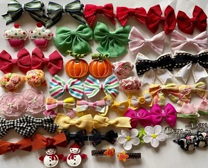 Gymboree Your Choice of Bow Barrette Pairs Hair Accessories - Picture 1 of 27