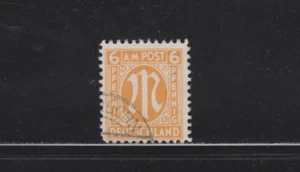 AM-Post 20 A f 90 6 Pfennig mit deutlichem Plattenfehler gestempelt einwandfrei - Picture 1 of 1