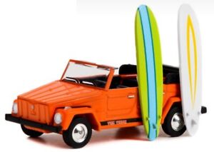 VW Volkswagen Kübel Type 181 - The Thing + Surfboards - 1971 - orange - Greenlig
