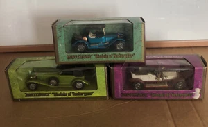 Matchbox “Models of Yesteryear” x3 Silver Ghost, Mercedes SS Coupe, Cadillac - Picture 1 of 3