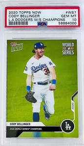 2020 Topps Now Cody Bellinger L.A. Dodgers World Series Champions #WS7 PSA 10 💎