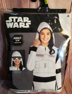 Disney Star Wars Stormtrooper Hoodie with Removable Mask Adult Women's Sz 8 NWT  - Picture 1 of 3