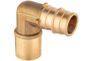 EFIELD Pex A 1/2" x 1/2" Male Sweat Elbow 5 To100 Packs Expansion Brass Fittings - Picture 1 of 9